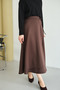 Women's Side Tie Hijab Long Skuba Skirt - 3