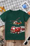 Fire Truck Printed Unisex Children's T-Shirt