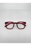 Aviron Unisex Square Burgundy Blue Light Protection Glasses |   53 Subordinates - 3
