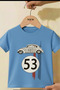 53 Car Printed Unisex Children's T-Shirt