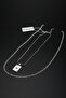 Stainless Steel Double Playing Card and Fine Barley Necklace Set - Imported Non-Tarnish Chain Necklace - 3