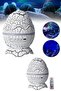 Egg-Shaped Table and Night Light Color Changing Projector - - 2
