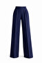 Pleated High Waist Stretch Fabric Woven Palazzo Pants 4074