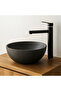 Lunar Matte Black Bowl Sink Faucet – High Model, Single Control