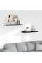 Floating Wall Shelves 2 pcs Black 80x23.5x3.8 cm MDF