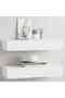 Wall-mounted Drawer Shelves 2 pcs White 60x23.5x10cm MDF
