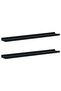 Picture Frame Ledge Shelves 2 pcs Black 80x9x3 cm MDF - 4