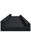 Picture Frame Ledge Shelves 2 pcs Black 80x9x3 cm MDF - 6