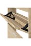 Shoe Cabinet Oak 59x17x108 cm Engineered Wood - 7