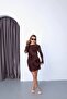 Tulle Embossed Lined Mini Dress - 6