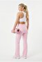 Pink High Waist Flare Leg Stylish Casual Women's Leggings Mg2645 - 5