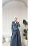 Our Blue Denim Skirt Suit Model - 2