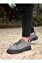 Ba0245 Gray Suede Smart Rubber Lacing High Sole Casual Men's Shoes - 2