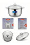 Maxima Stainless Steel Casserole 8L (26×15 cm) – 18/10 Cr-Ni Triple Capsule Base - 4