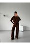 Snap Fastener Soft Knitwear Women's Set - 7