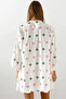 Women's Lilac Patterned Woven Viscose Kimono Vs00682 - 3