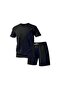 Stylish & Minimalist T-Shirt Black Shorts Set