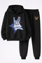 Fnaf Five Nights at Freddy's Printed 3-Yarn Quality Sweatshirt and Sweatpants Children's Top-Bottom Set