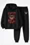 Fnaf Five Nights at Freddy's Printed 3-Yarn Quality Sweatshirt and Sweatpants Children's Top-Bottom Set