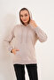 سويت شيرت أساسي للحوامل والولائمات مصنوع من القطن بنسبة 100% بغطاء رأس - 5