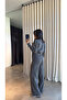 Snap Fastener Soft Knitwear Women's Set - 3