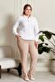 Women's Islamic Clothing Plus Size Rivet Scuba Pants - 3