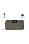 Women's Glam Sacy Large Zip Around Wallet (Black) - 3