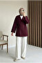Side Tie Strap Kimono - Burgundy