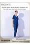 Unisex Scrub Medical Uniform, Women And Men Scrubs Set, Short Sleeve Top And Pants, Medical Scrubs C - 6