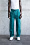 Men's Loose Sweatpants with Stitching Detail in Fat Green