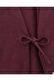 Side Tie Strap Kimono - Burgundy - 4