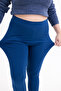 Women's Navy Blue High Waist Comfortable Fit Stretch Fabric Shaping / Sculpting Leggings -Plus Size Range- - 6
