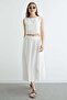 Muslin 2-Piece Set with Elastic Waist and Tasseled Skirt - 3