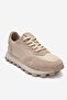 AMANDA Beige Genuine Leather Women's Sneakers - 3