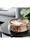 Borosilicate Glassluxury Glass Bowl with Acacia Lid - Presentation Bowl-Salad Bowl 22 cm - 4
