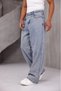 Manpuertas Men's High Waist Balloon Baggy Fit Loose Cut Jeans