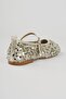 Women's Sequined Mesh Ballerinas Round Toe Ballerinas with Heel Straps Lume Silver - 4