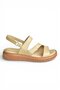 Y555530403 Beige Genuine Leather Women's Sandals - 7