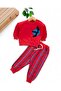 Baby Boy Seasonal Seagull Embroidered Sweatshirt, Striped Pants 2-Piece Bottom Top Set