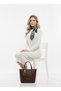 Women's Scarf Detailed Shoulder and Hand Bag - 4