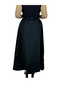 Plus Size Women's Knitted Skirt with Elastic Waist, Pockets and Zipper Detail - 3