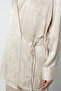 Women's Jacquard Textured Tied Viscose Beige Jacket - 3