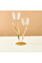 Floral Shaped Glass 2-Arm Tealight Candleholder - 36 cms - 2
