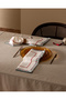 Lombre 2-piece %100 cotton napkin - ecru/red - 2