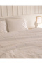 Estampe Family Size 100% Cotton Ranforce Embroidered Bed Sheet and Duvet Cover Set - White - 4