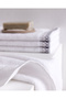 Topaze 4-Pack Cotton Hand Towels - White/Grey - 30X45 cm - 4