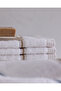 Bourrache 4-Pack Cotton Hand Towels - White/Beige - 30X45 cm - 5
