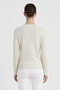 Ecru Openwork Detailed Women's Sweater - 3