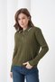 Women's Polo Neck Zipper Detail Knitwear Sweater - 6