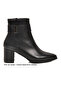 Black Leather Women's Boots 262326 Z (Slim Fit)